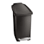 SimpleHuman Profile Bathroom Black Step Trash Can, 10l (2.6gal)