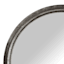 Aged Zinc Round Wall Mirror, 30"