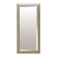 Rectangle Solid Wood Beaded Champagne Leaner Mirror, 32x68