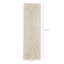 (B669) Found & Fable Goa Ivory Tribal Handmade Runner, 2x6