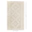 (B669) Found & Fable Goa Ivory Tribal Handmade Accent Rug, 3x5