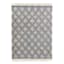 (B709) Found & Fable Goa Black Diamond Design Area Rug, 7x9