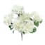 6-Head White Hydrangea Floral Spray, 17"