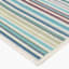 (E441) Scope Aqua Green Striped Area Rug, 5x7