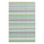 (E441) Scope Aqua Green Striped Outdoor Area Rug, 8x10
