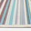 (E441) Scope Aqua Green Striped Outdoor Area Rug, 8x10