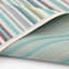 (E441) Scope Aqua Green Striped Outdoor Area Rug, 8x10