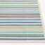 (E441) Scope Aqua Green Striped Outdoor Accent Rug, 2x4