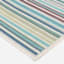 (E441) Scope Aqua Green Striped Outdoor Accent Rug, 2x4
