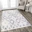 (B712) Found & Fable Gloria Cream Diamond Design Runner, 2x4