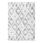(B712) Found & Fable Gloria Cream Diamond Design Area Rug, 8x10