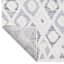 (B712) Found & Fable Gloria Cream Diamond Design Area Rug, 8x10