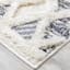 (B712) Found & Fable Gloria Cream Diamond Design Area Rug, 8x10