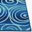 (E442) Scope Blue Wave Outdoor Accent Rug, 2x4