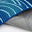(E442) Scope Blue Wave Outdoor Accent Rug, 2x4