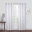 2-Pack Riley White & Gray Embroidered Blackout Curtain Panels, 84"