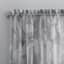 Carrara Gray Marbled Print Rod Pocket Sheer Curtain Panel, 84"