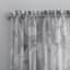Carrara Grey Marbled Print Rod Pocket Sheer Curtain Panel, 84"