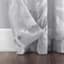 Carrara Grey Marbled Print Rod Pocket Sheer Curtain Panel, 84"