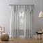 Erica Silver Rod Pocket Sheer Curtain Panel, 63"