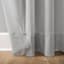Erica Silver Rod Pocket Sheer Curtain Panel, 84"