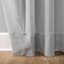 Erica Silver Rod Pocket Sheer Curtain Panel, 95"