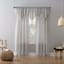 Erica Silver Rod Pocket Sheer Curtain Panel, 95"
