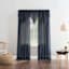 Erica Navy Rod Pocket Sheer Curtain Panel, 95"