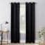 Montego Black Light Filtering Grommet Curtain Panel, 84"