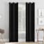 Tremont Black Room Darkening Grommet Curtain Panel, 63"
