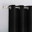 Tremont Black Room Darkening Grommet Curtain Panel, 63"