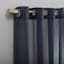 Erica Navy Blue Grommet Sheer Curtain Panel, 84"