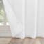 Maddie White Tab Top Light Filtering Curtain Panel, 84"
