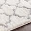 (B746) Elenor Ivory Geometric Area Rug, 5x7