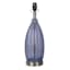 Ty Pennington Blue Ribbed Glass Table Lamp, 19"