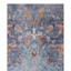 (B752) Providence Augustine Blue Medallion Runner, 2x7