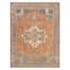 (B755) Honeybloom Aria Orange Multicolor Medallion Area Rug, 5x7