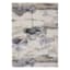 (B757) Miramar Ivory Abstract Area Rug, 7x10