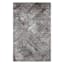 (D554) Estie Charcoal & Black Accent Rug, 3x5