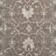 (B803) Antiqua Dark Grey Floral Area Rug, 7x10
