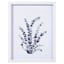 Honeybloom Glass Framed Blue Plant Print Wall Art, 11x14