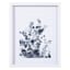 Honeybloom Glass Framed Blue Plant Print Wall Art, 11x14