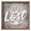 Ty Pennington Framed Let's Get Lost Wall Sign, 12"