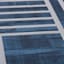 Ty Pennington Blue Line 2 Framed Canvas Wall Art, 40"