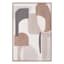 Framed Neutral Abstract Canvas Wall Art, 20x30
