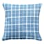 Ty Pennington Light Blue Windowpane Throw Pillow, 18"
