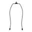 Black Detachable Metal Lamp Harp, 10"