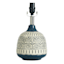 Honeybloom Blue & Cream Patterned Accent Lamp Base, 13"