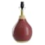 Honeybloom 2-Tone Red & Cream Accent Lamp, 15"