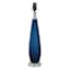 Laila Ali Blue Acrylic Glass Table Medium Table Lamp Base, 21.5"